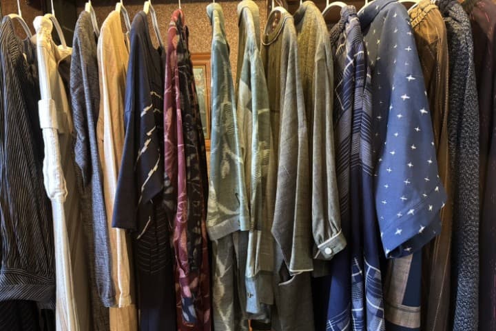 久留米絣の服